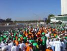 Under beautiful blue skies, the start of the Great Ethiopian Run