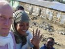 Sat on top of lorry load of tomatoes with Rosa, road to Sudan border, Ethiopia