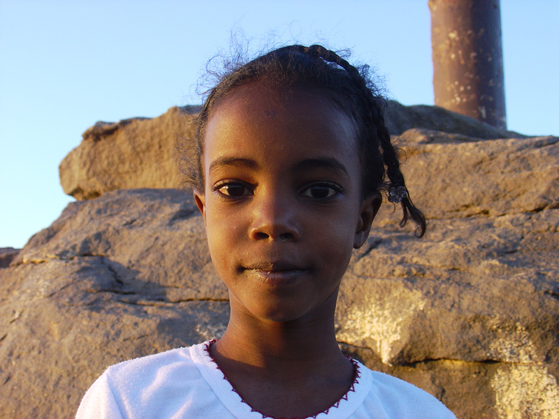 Kids at Jebel Barkal