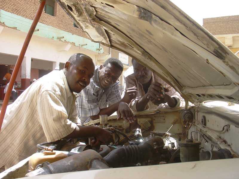 Awad Hassan with Osman in Atbara