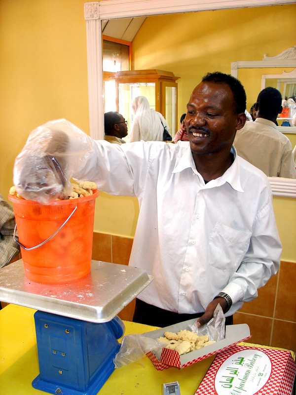 Khartoum biscuit seller