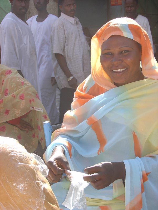 Peanut butter lady in Omdurman Souq