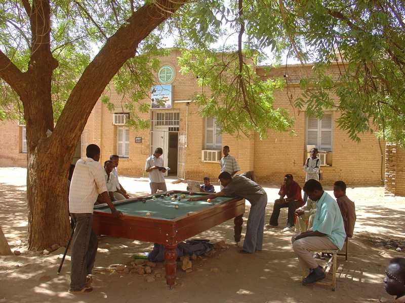 University Centre playing pool