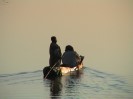 Night fishermen at sun up on Shire River