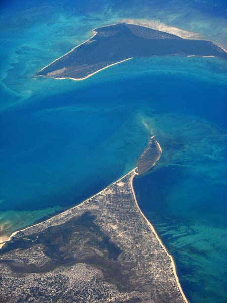 DSC06676a aerial view Pangane fishing village by Peter Bennett